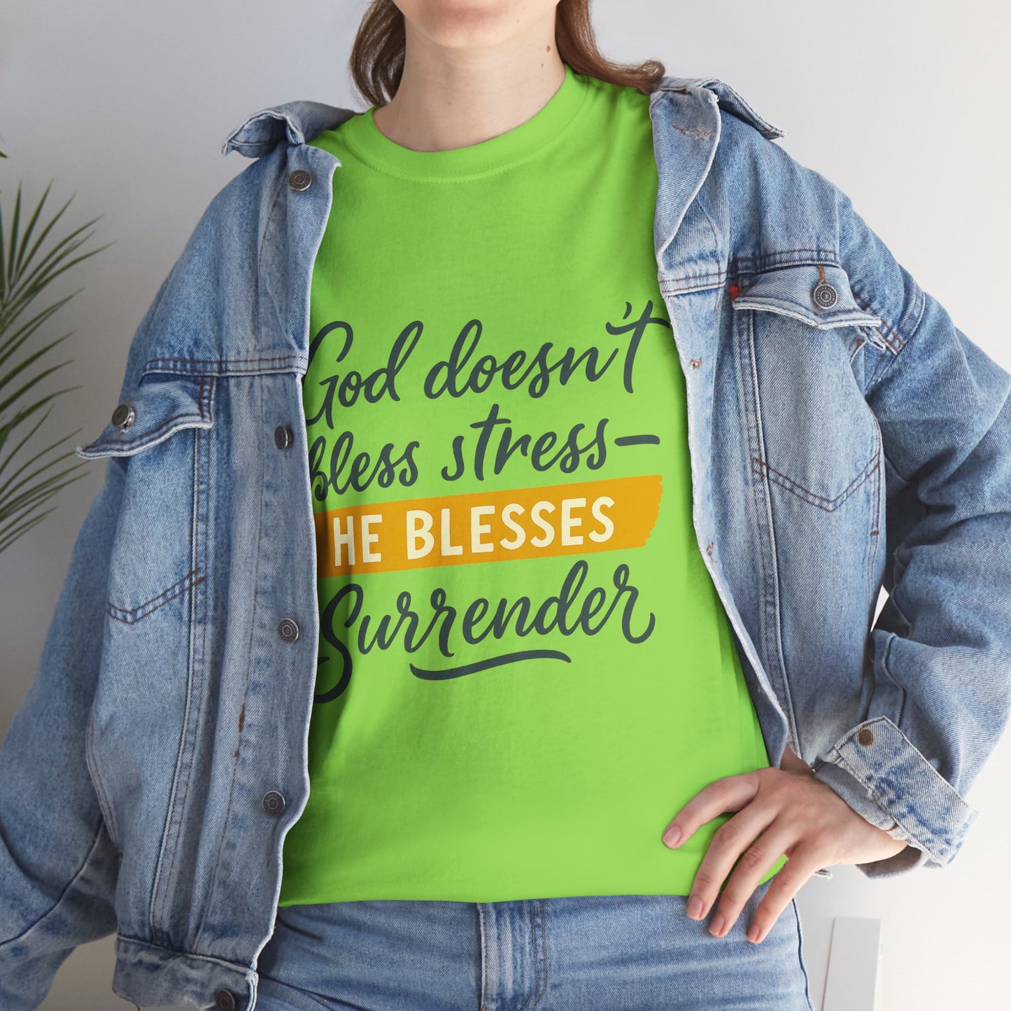 Inspirational Surrender Tee - Christian Gift, Prayer Shirt