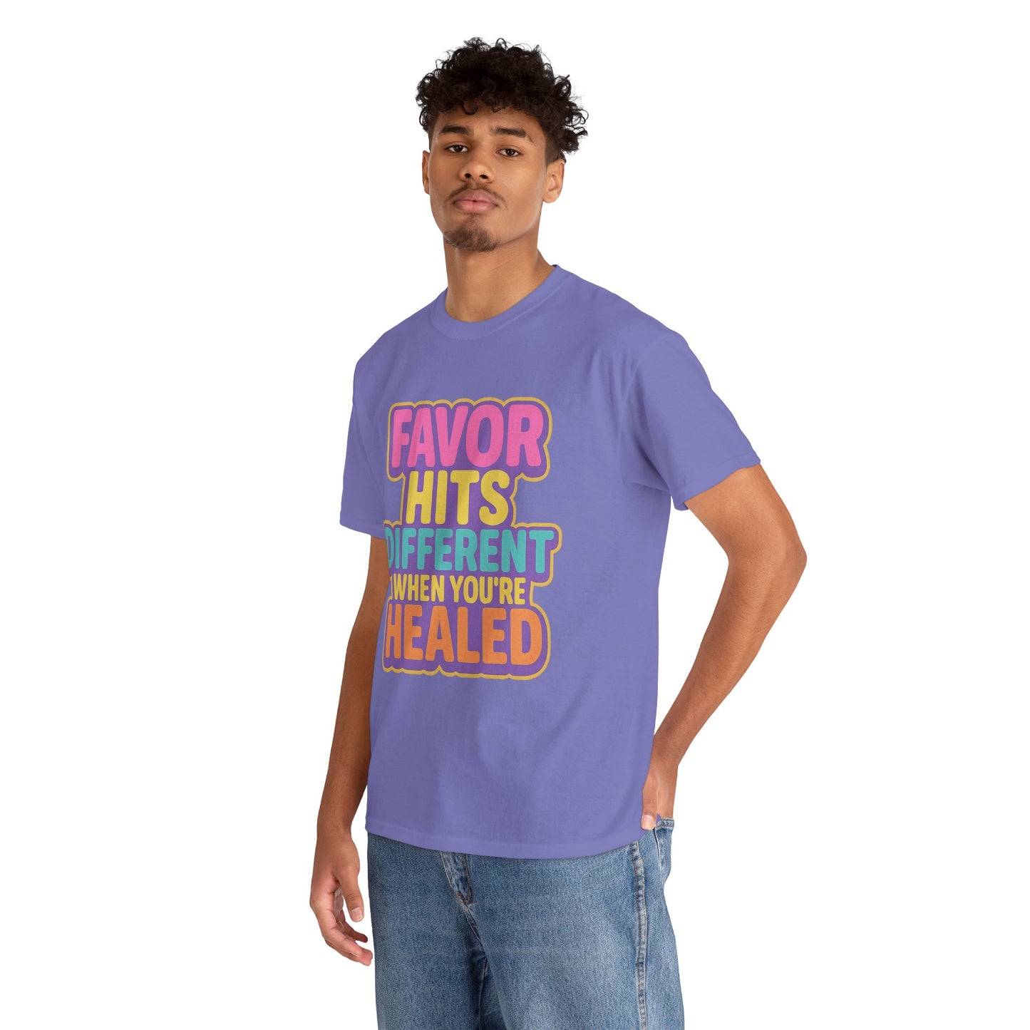 Healing Message Tee, Comfort T-Shirt for Self-Care