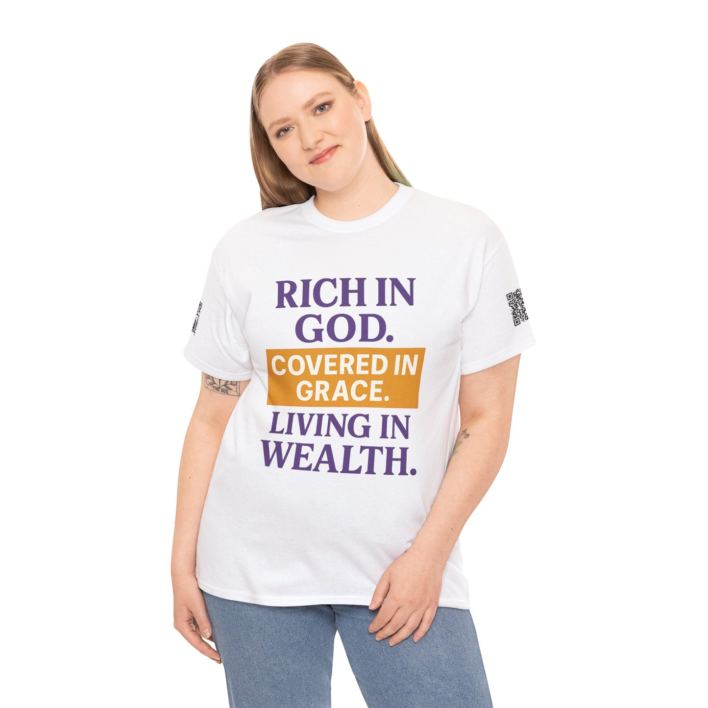 Inspirational Unisex Heavy Cotton Tee - Spiritual Message T-Shirt for Faith and Prosperity, Perfect for Gifts, Christian Apparel, [...]