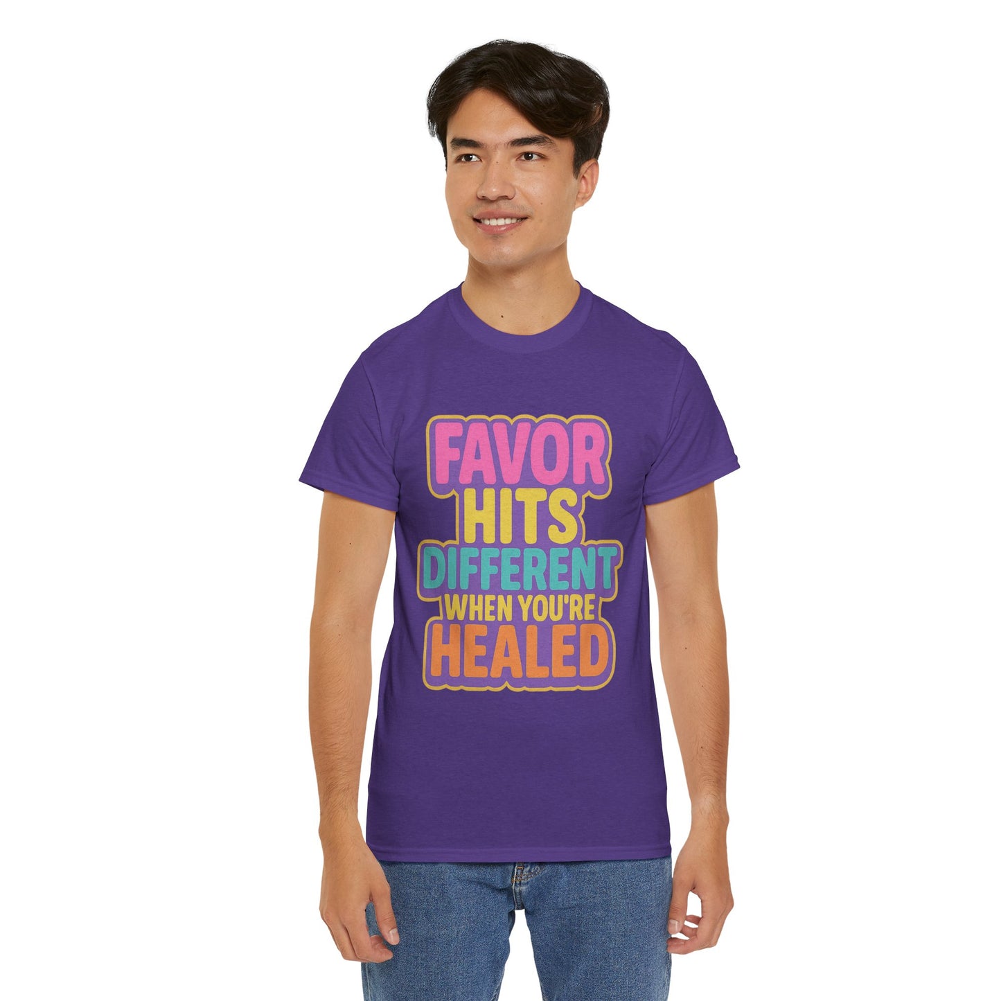 Healing Message Tee, Comfort T-Shirt for Self-Care