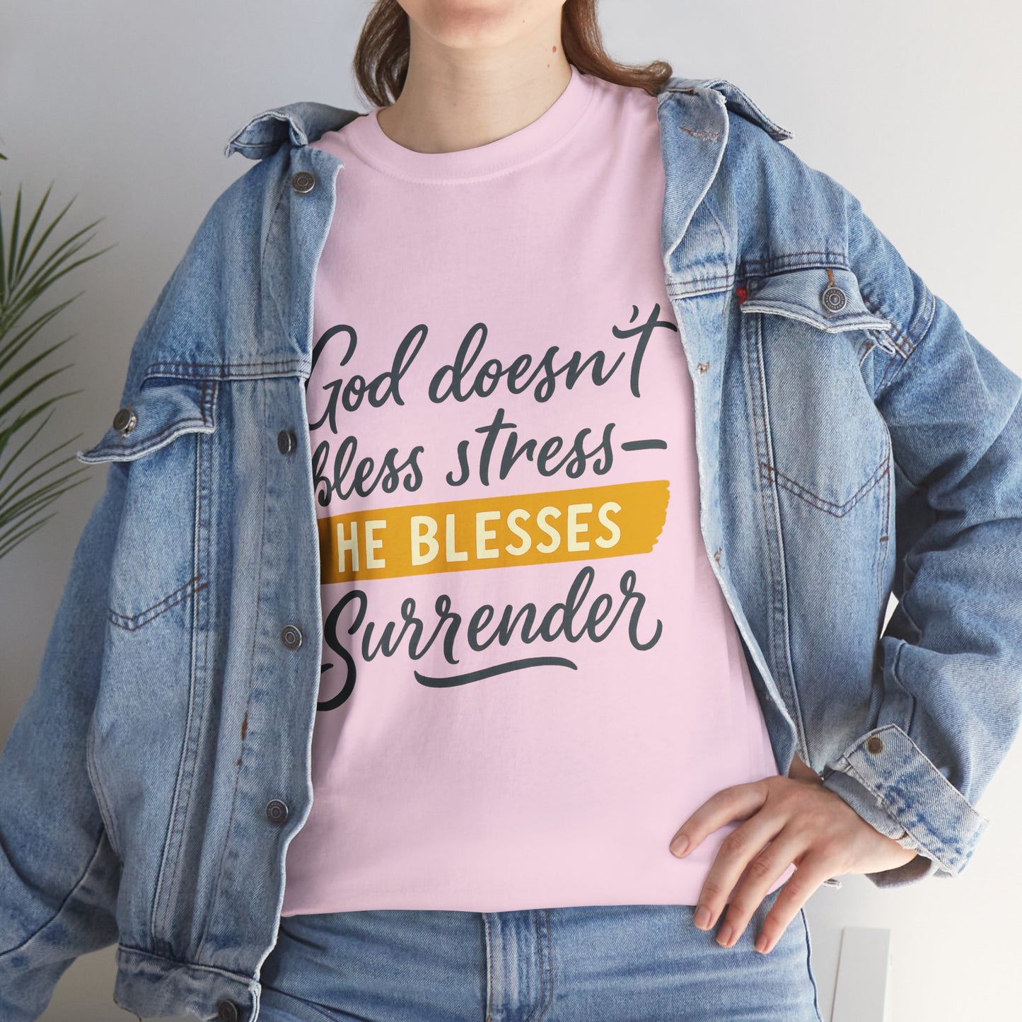 Inspirational Surrender Tee - Christian Gift, Prayer Shirt