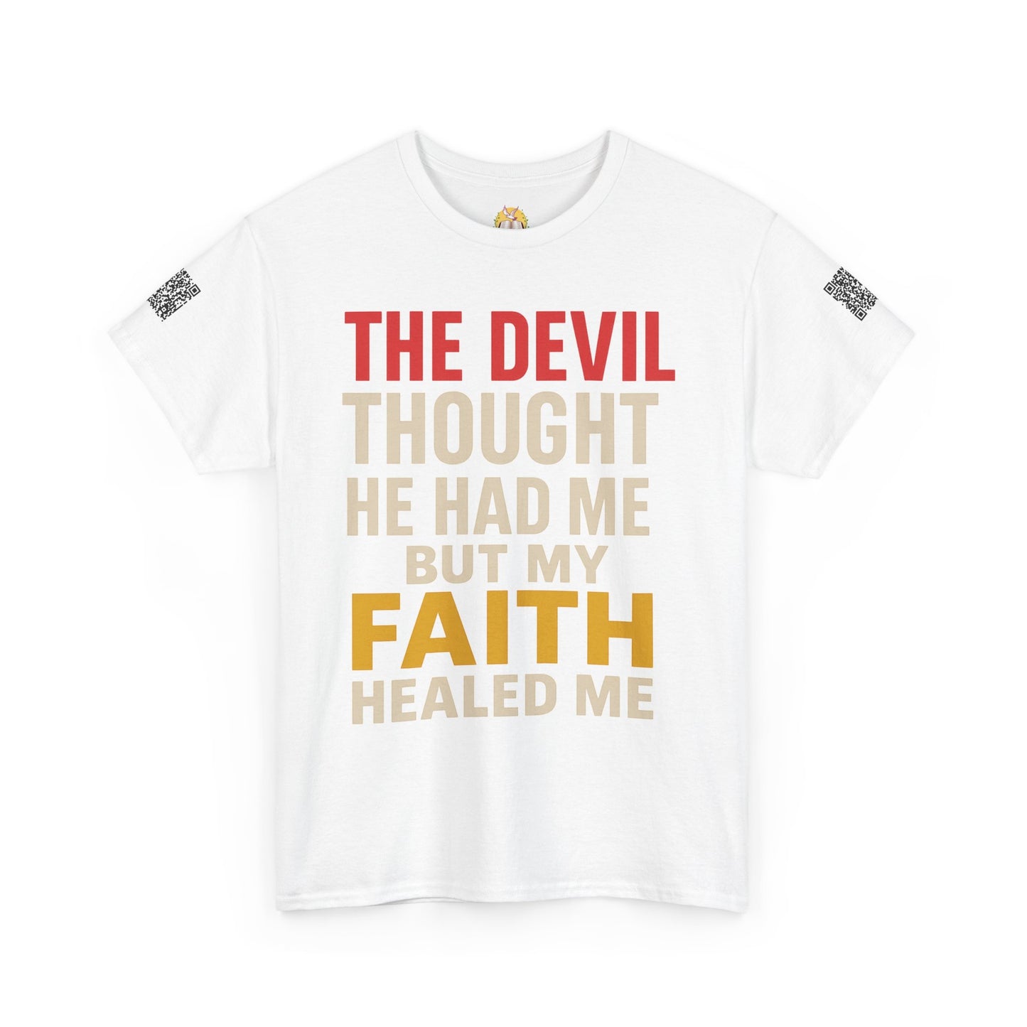 Faith-Inspired Unisex Heavy Cotton Tee, Christian T-Shirt, Inspirational Quote Tee, Gift for Believers, Motivational Apparel