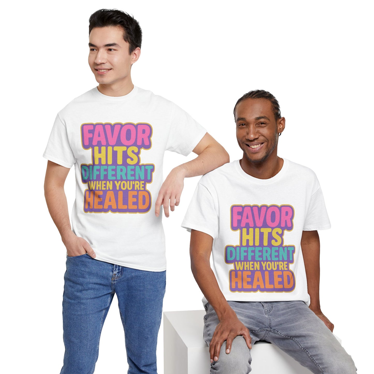 Healing Message Tee, Comfort T-Shirt for Self-Care