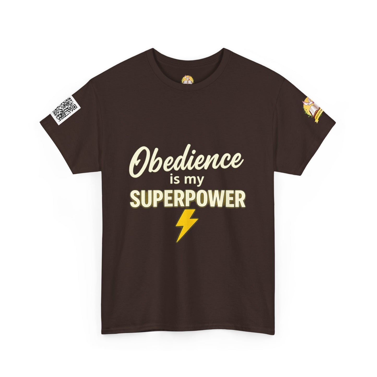 Obedience Is My Superpower T-Shirt, Fun Unisex Cotton Tee, Gift for Pet Owners, Casual Wear, Birthday, Dog Lover Top