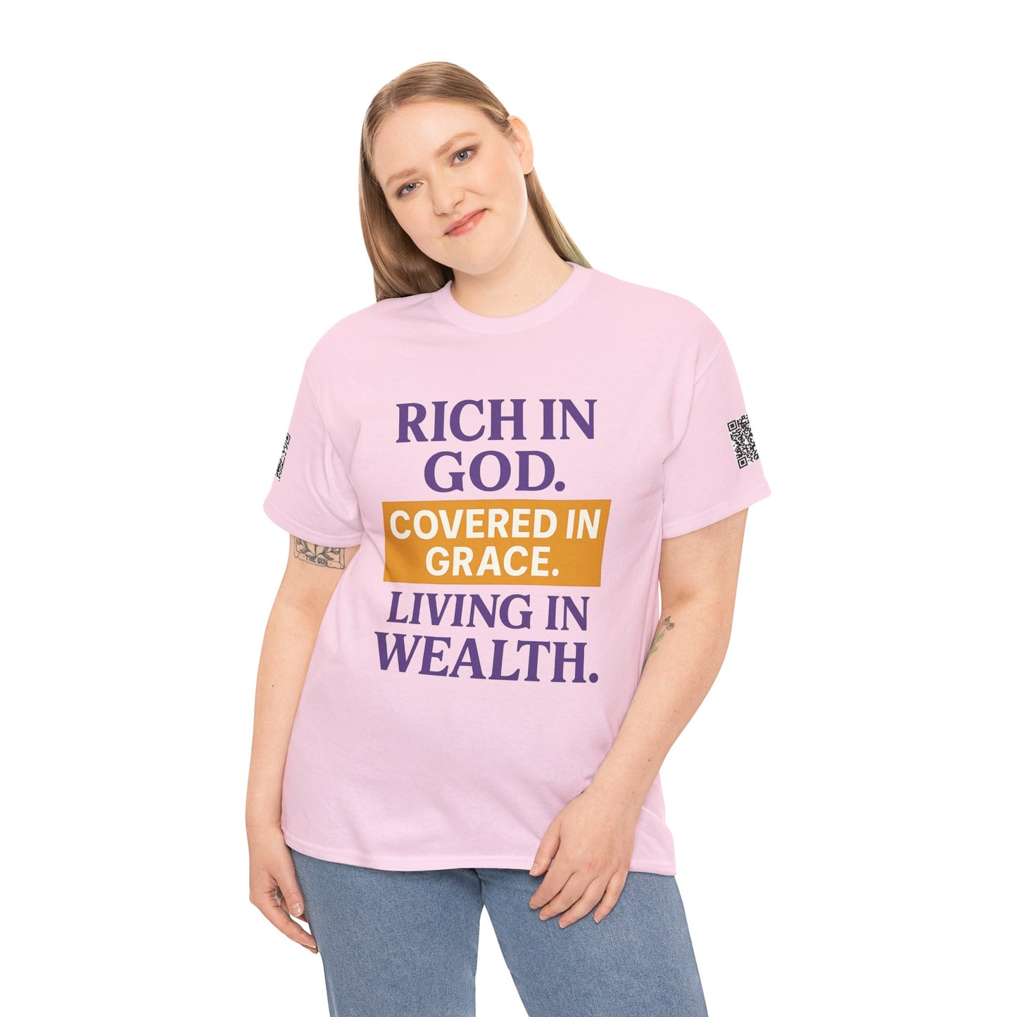 Inspirational Unisex Heavy Cotton Tee - Spiritual Message T-Shirt for Faith and Prosperity, Perfect for Gifts, Christian Apparel, [...]