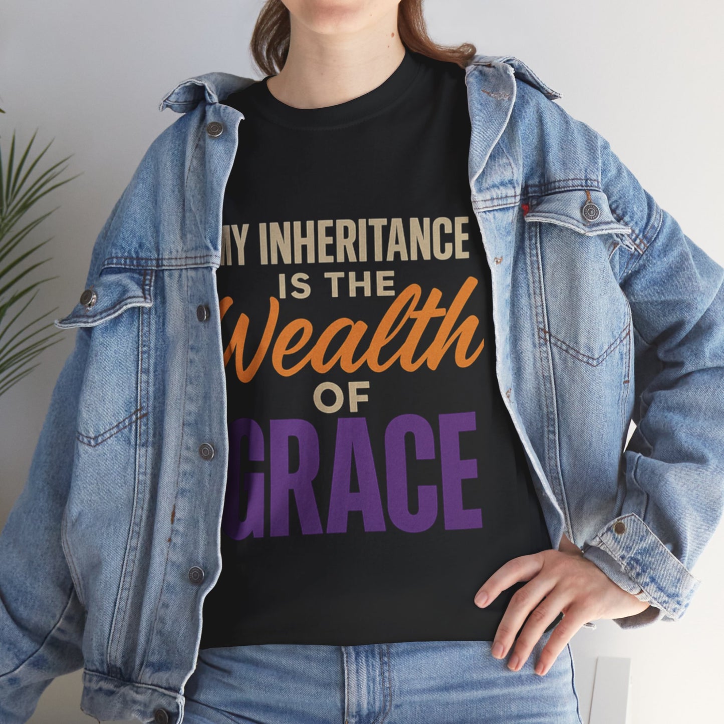 Empowering Message Tee - Inspirational Unisex Heavy Cotton T-Shirt, Motivational Gift, Relaxed Fit Shirt, Casual Wear, Spiritual Apparel