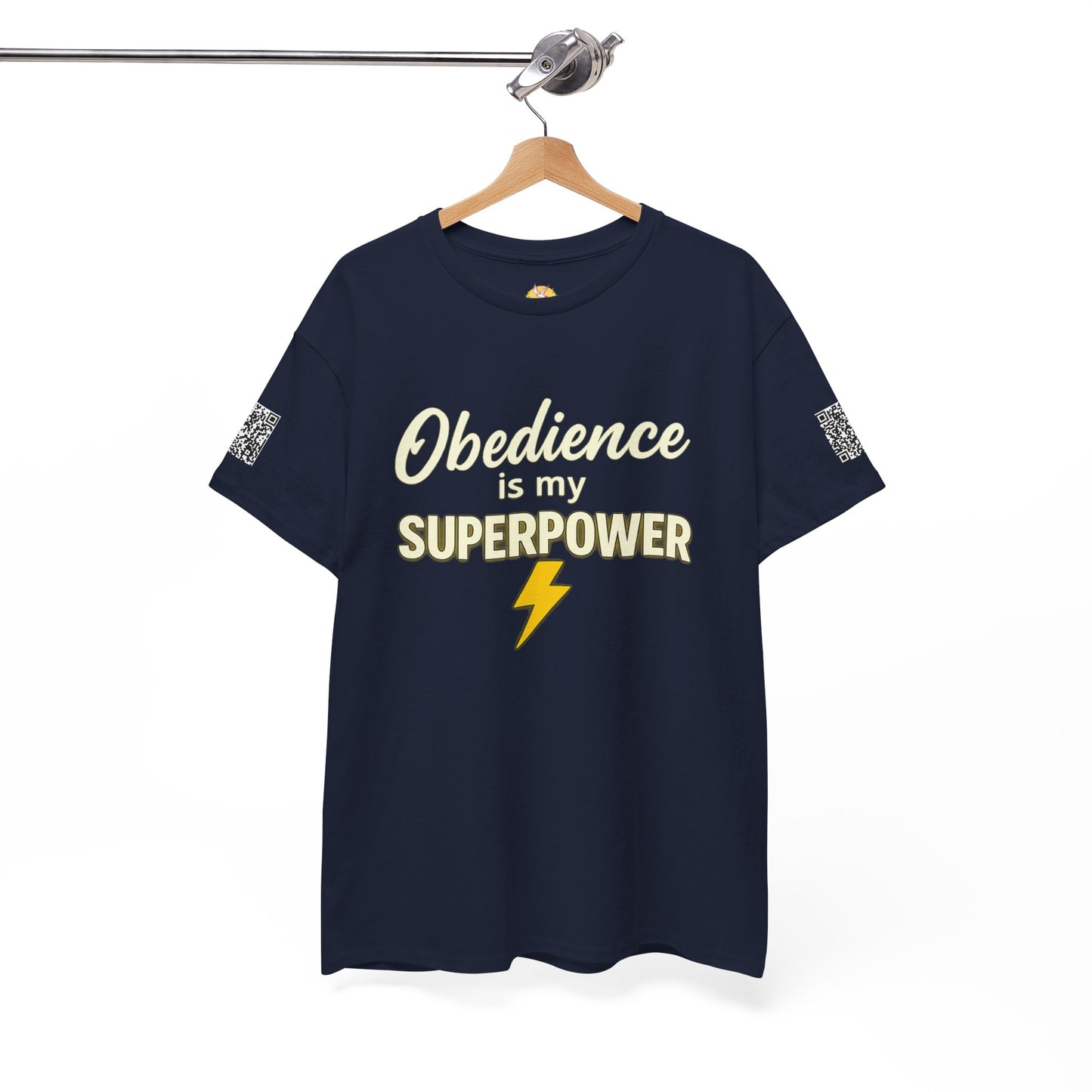 Obedience is My Superpower Tee, Inspirational T-Shirt, Faith-Based Cotton Tee, Perfect Gift for Graduations, Everyday Casual Wear