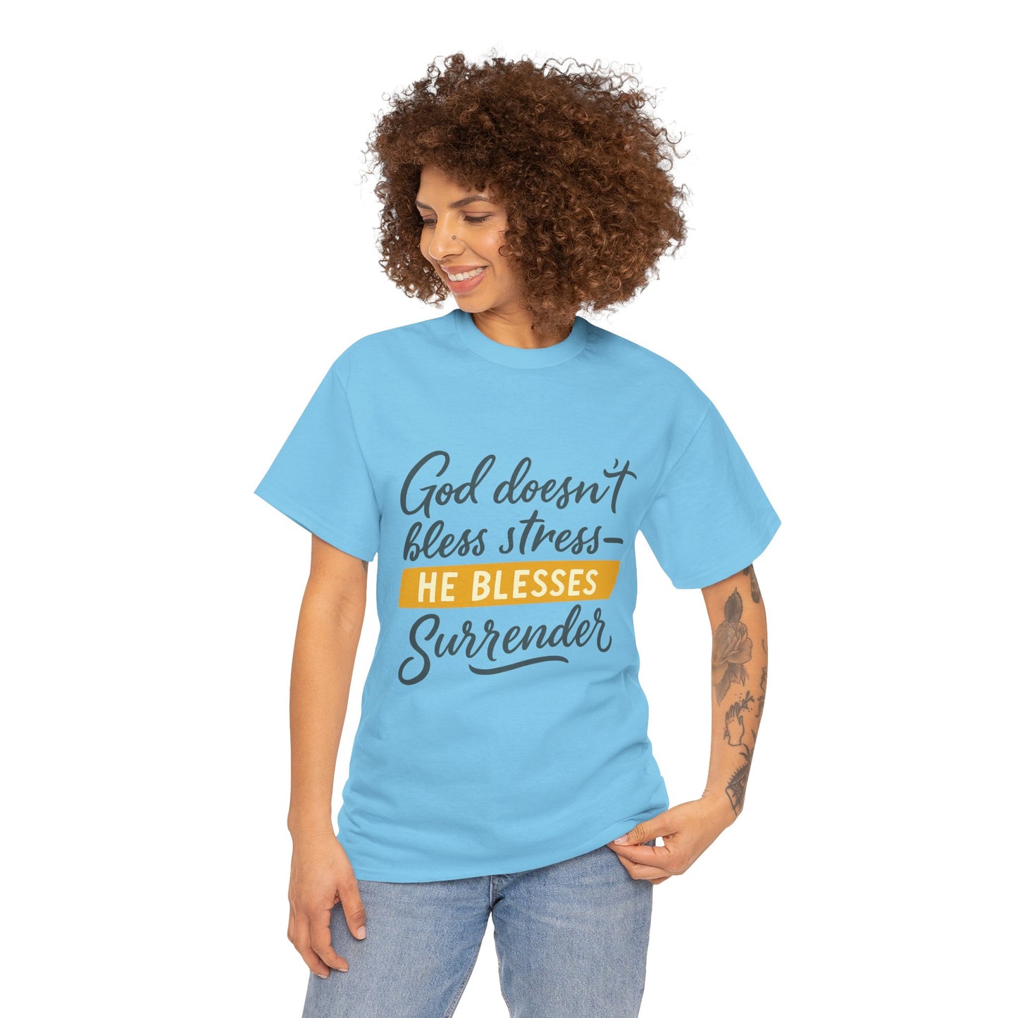 Inspirational Surrender Tee - Christian Gift, Prayer Shirt