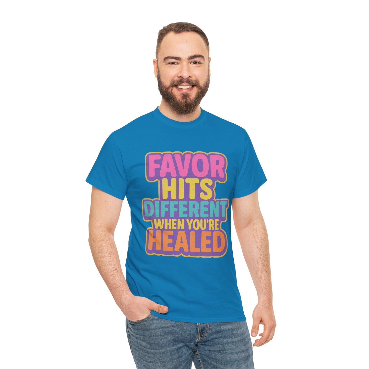 Healing Message Tee, Comfort T-Shirt for Self-Care