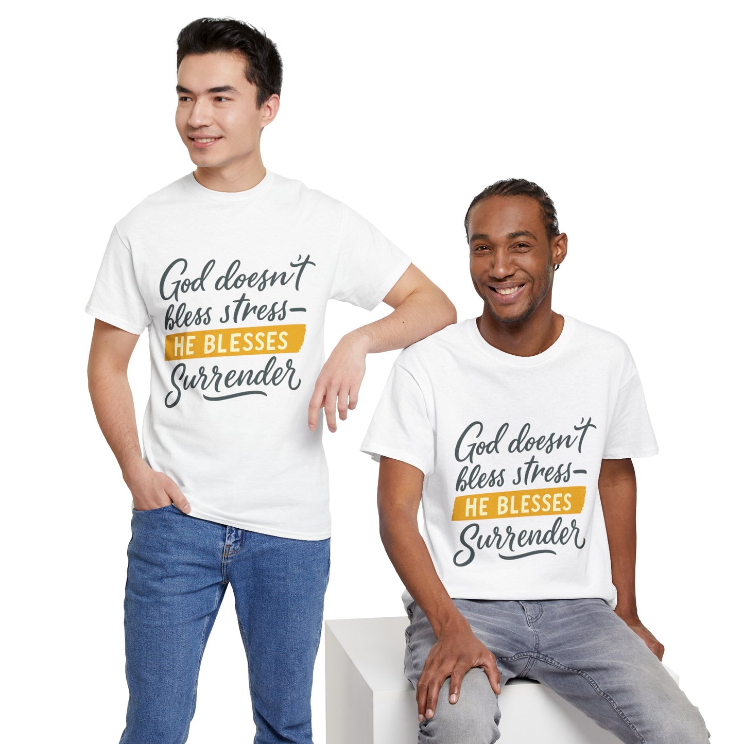 Inspirational Surrender Tee - Christian Gift, Prayer Shirt