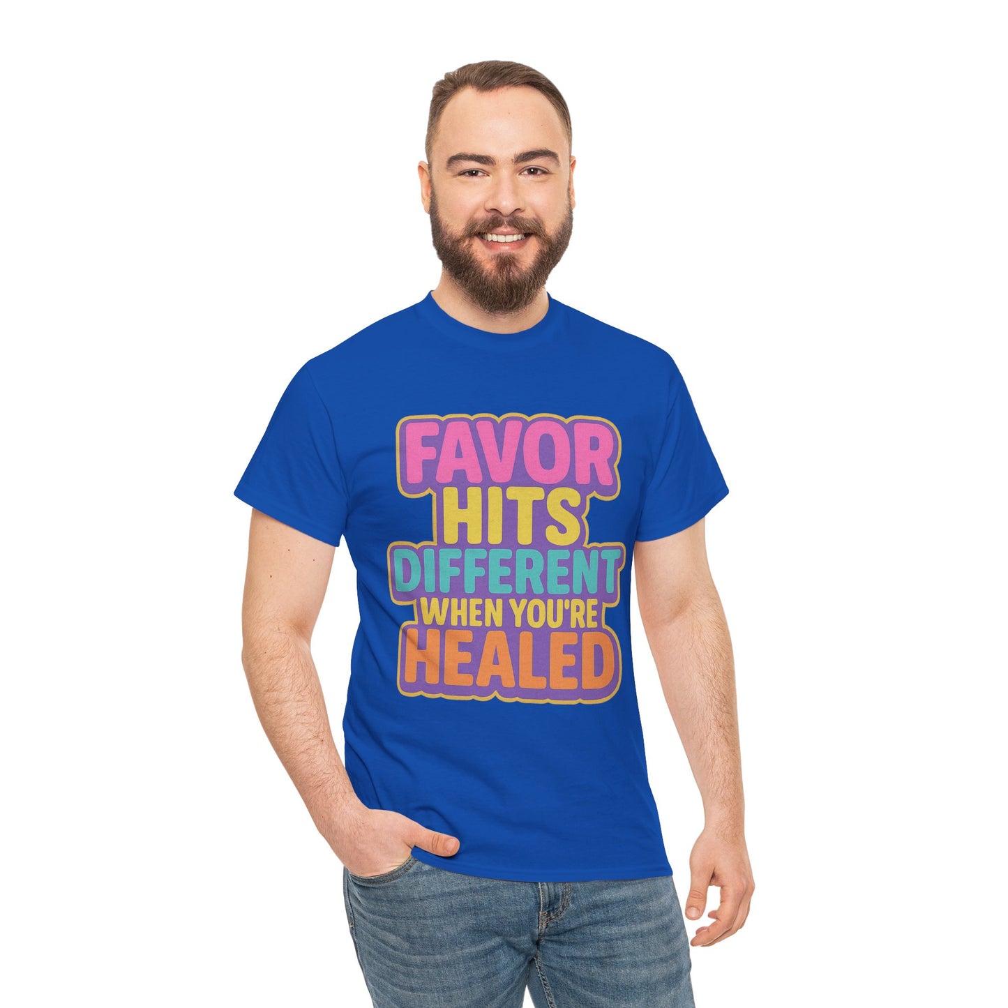 Healing Message Tee, Comfort T-Shirt for Self-Care