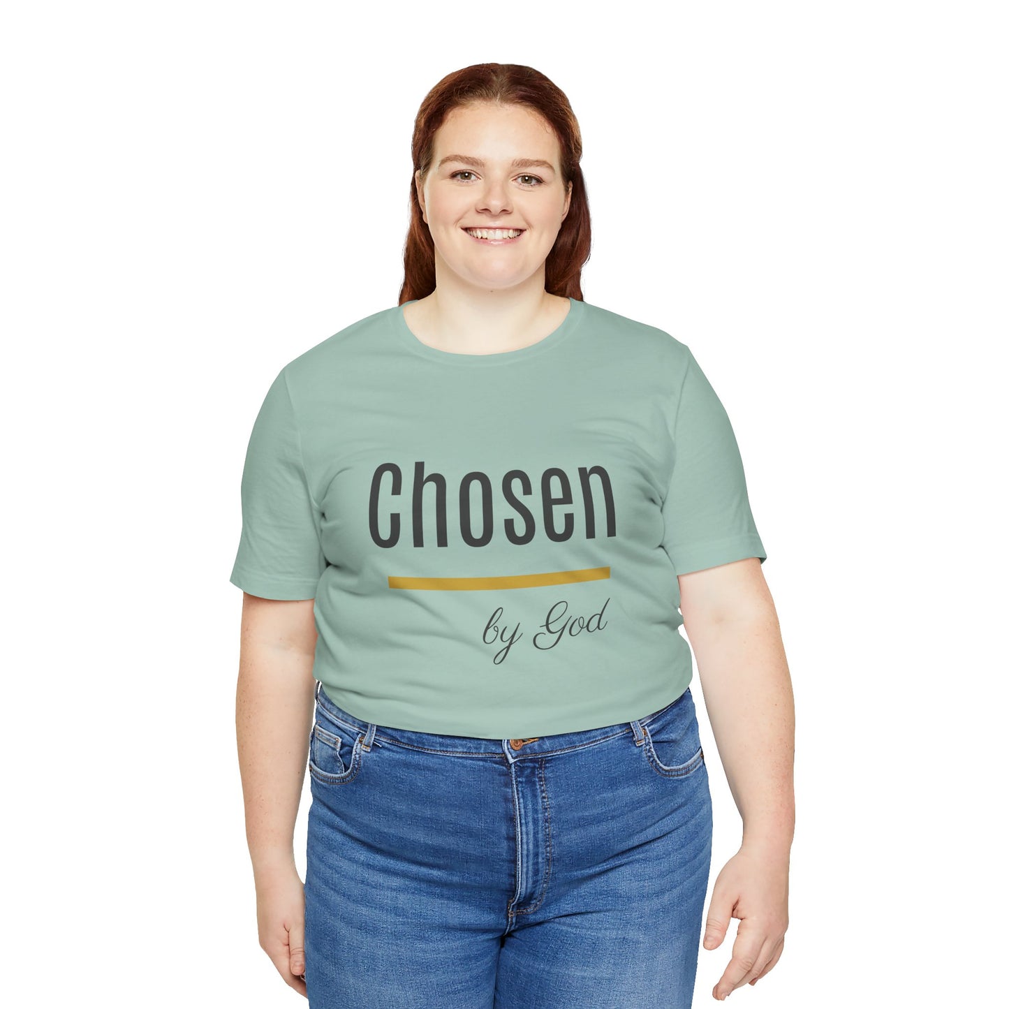 Chosen by God Shirt | Christian T-Shirt for Women | Faith Based Tee | Inspirational Christian Gift | Bella Canvas Unisex Tee