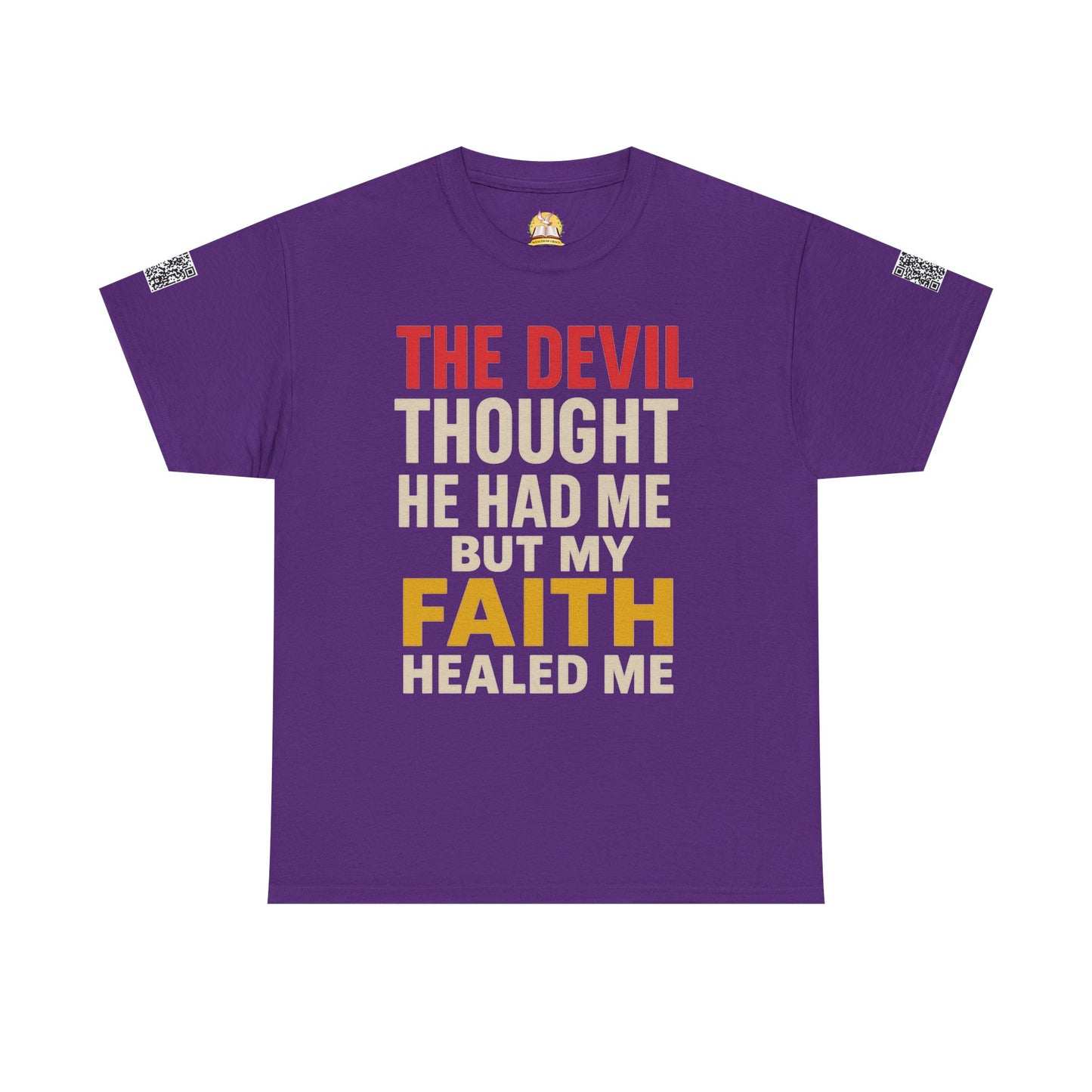 Faith-Inspired Unisex Heavy Cotton Tee, Christian T-Shirt, Inspirational Quote Tee, Gift for Believers, Motivational Apparel