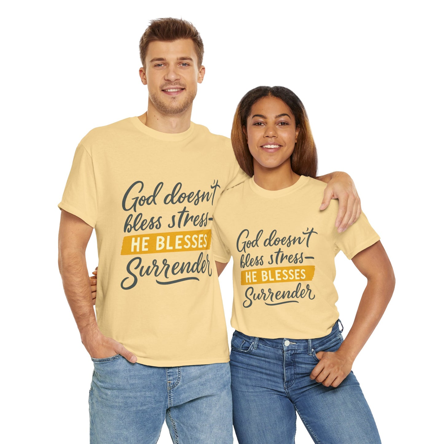 Inspirational Surrender Tee - Christian Gift, Prayer Shirt