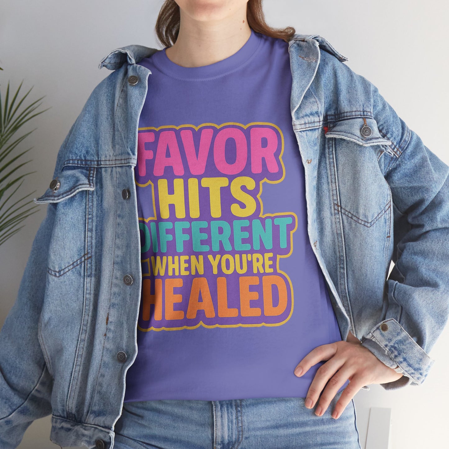 Healing Message Tee, Comfort T-Shirt for Self-Care