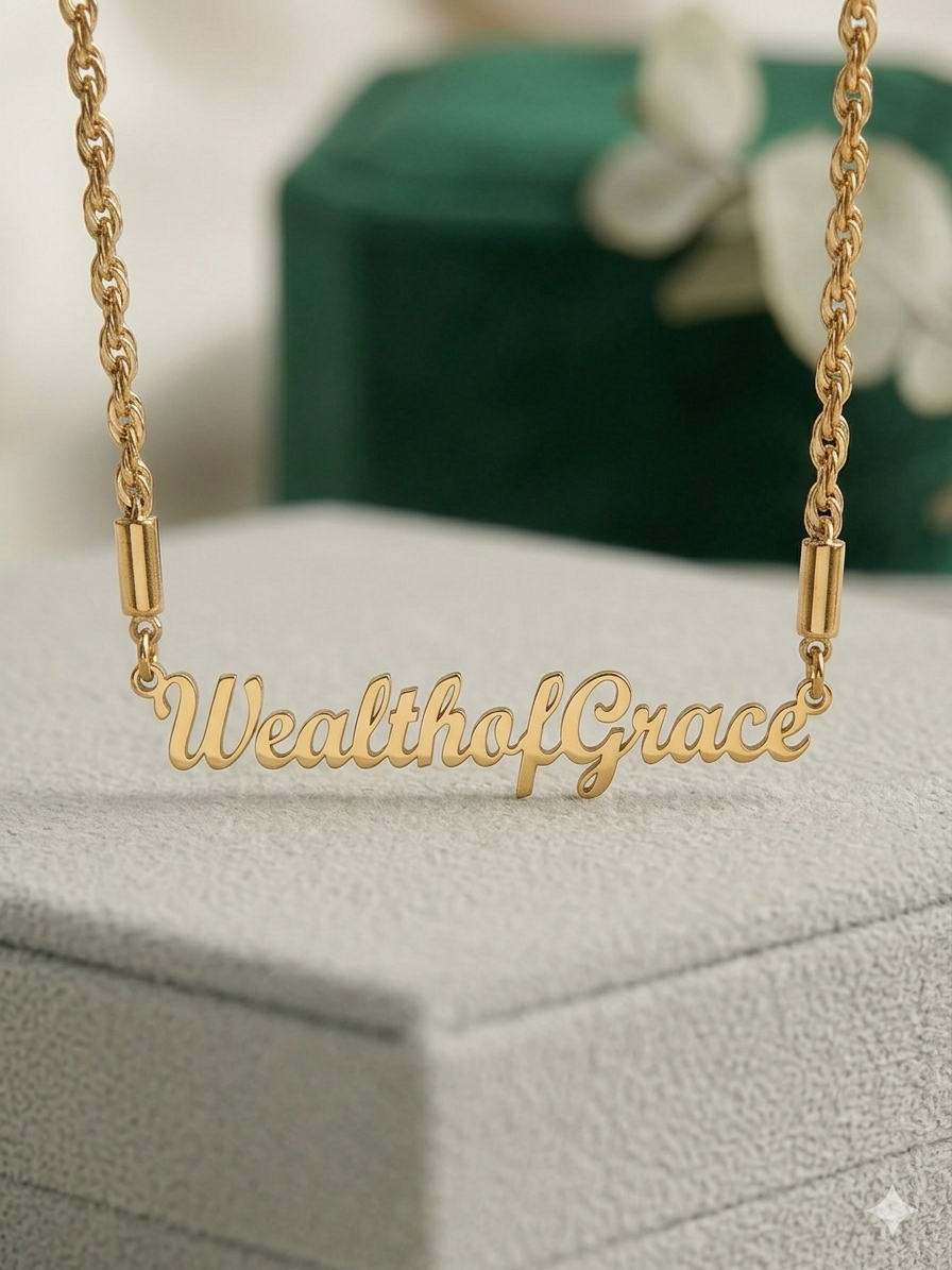 Wealth of Grace Nameplate — Signature Edition
