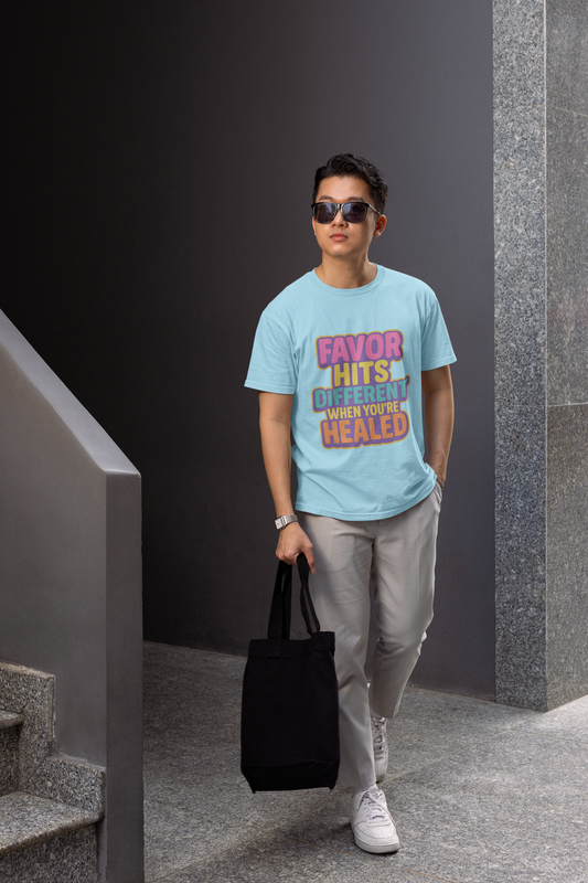 Healing Message Tee, Comfort T-Shirt for Self-Care