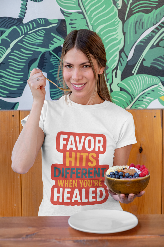 Healed Favor Tee | Motivational Unisex T-Shirt